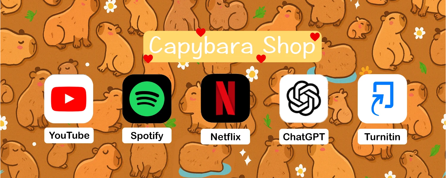 Capybara Shop 串流媒體訂閱服務橫幅